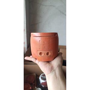 闽西副榜炉炭炉碳炉潮州工夫茶煮茶炉茶具红泥小火炉复古风炉茶器