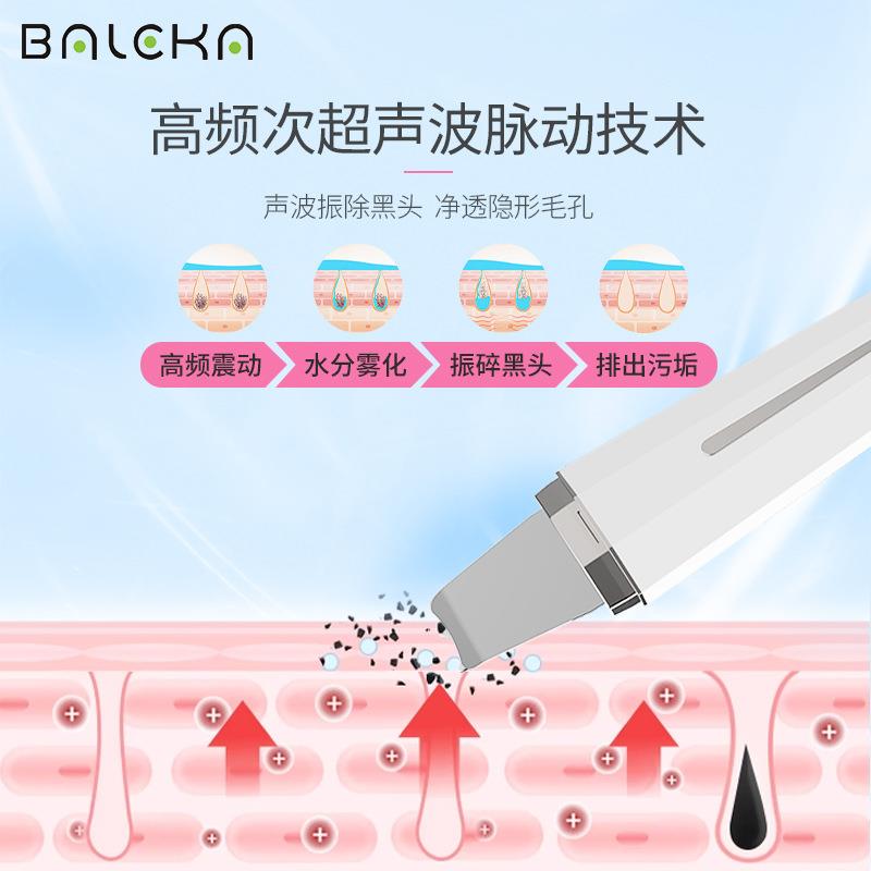 超声波铲皮机美容仪器面部导入仪脸部清洁去黑头洁面仪家用