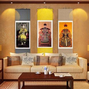 清代皇后造像慈禧太后画像卷画拉法耶特绢画中国画书房挂画收藏