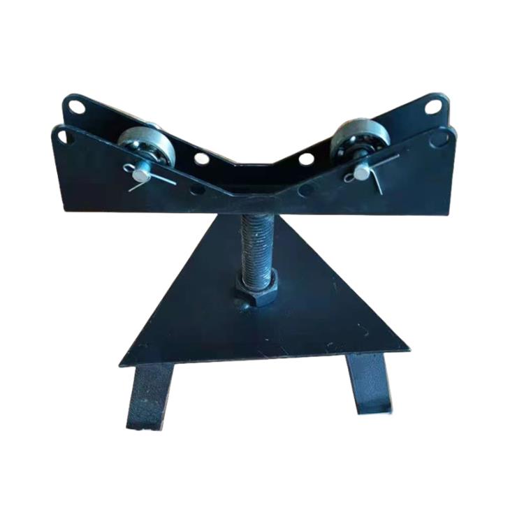 现货切管机压槽机滚槽机配件三角架钢管支架上下左右调节架子托架