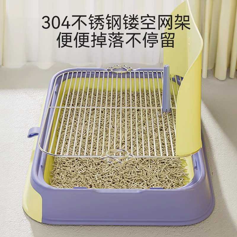 包邮狗狗厕所宠物专用便便盆不锈钢防踩屎尿尿盆小型犬大小便神器