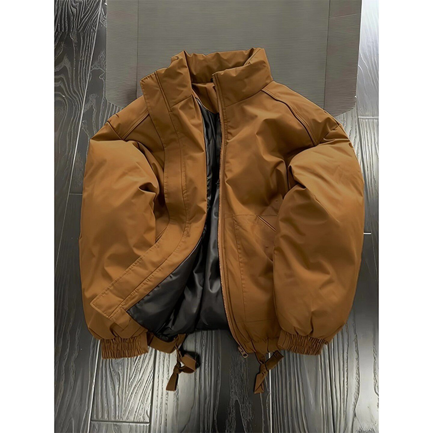 美式飞行员夹克棉服男冬季夹棉加厚保暖棉衣外套高级感立领面包服