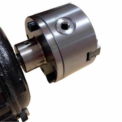 K11-80100三爪卡盘电机轴爪盘法兰单125动铸铁法兰盘四卡盘过渡