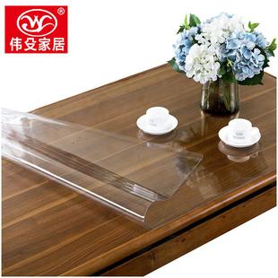 防水防油防烫环保塑料水晶板 亚马逊伟殳PVC桌布透明桌垫