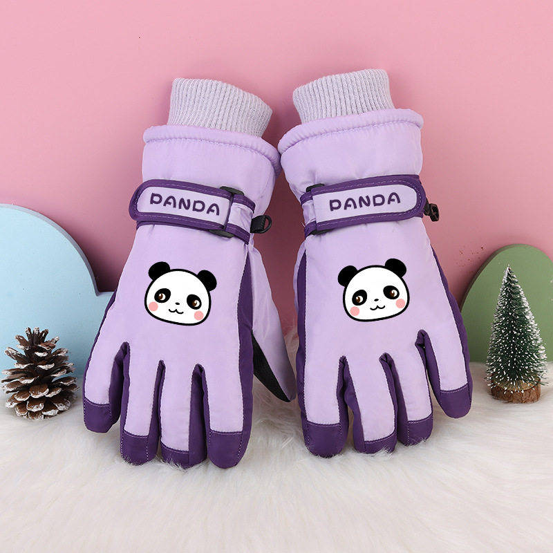 3-12岁小孩加厚加棉防寒防水防风防滑保暖滑雪玩雪棉儿童手套冬季