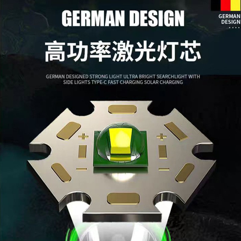 户外新款定焦潜水头灯 头戴式照明强光灯 长续航潜水头戴装备头灯