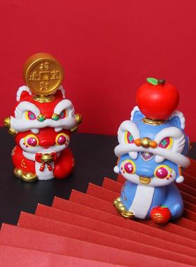 蛇年盲盒蛇来运转蛇年吉祥物转转车载摆件公司年会送礼品定制LOGO