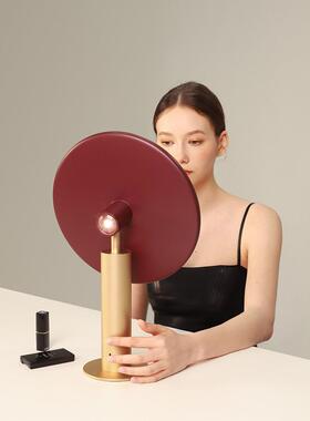 MUID金属化妆镜台式带灯智能高清梳妆镜桌面led美妆镜子礼物女生