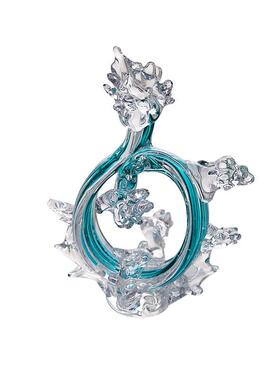 琉璃抽象艺术浪花摆件财源滚滚现代轻奢客厅玄关电视柜酒柜装饰品