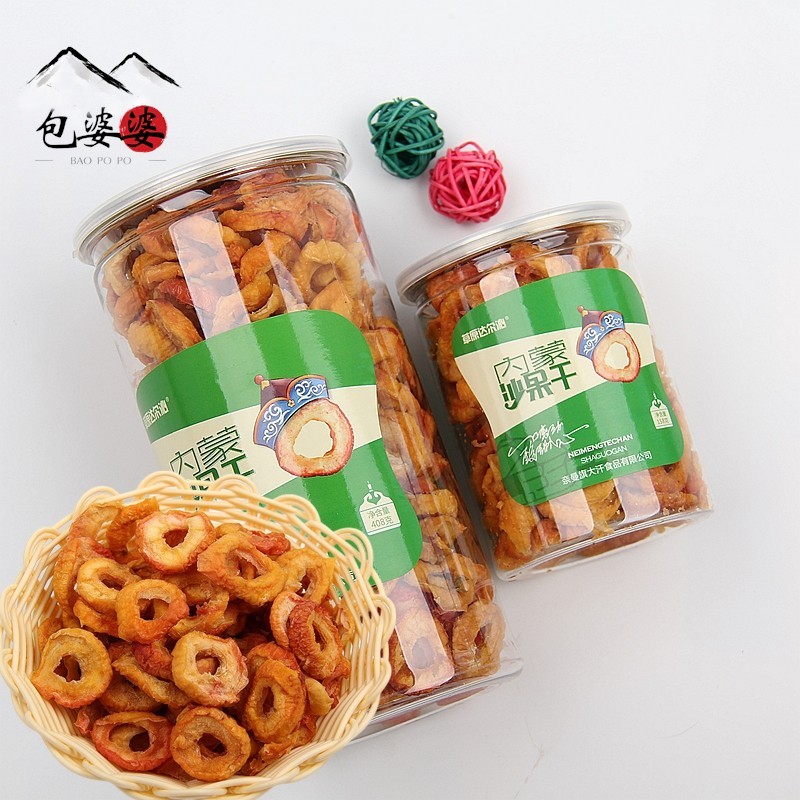 新果草原达尔沁内蒙古科尔沁特产奈曼沙地沙果干无添加酸休闲零食