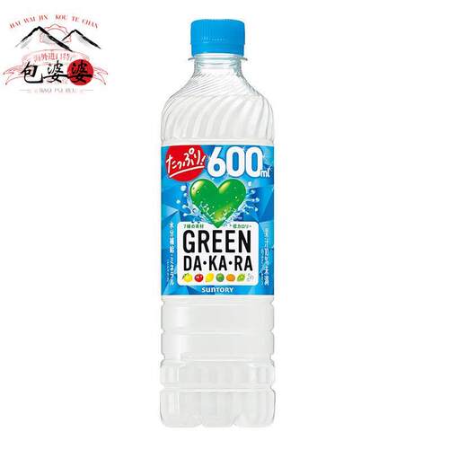 三得利绿心GREEN DAKARA盐分果味夏日饮料600ml日本进口suntory