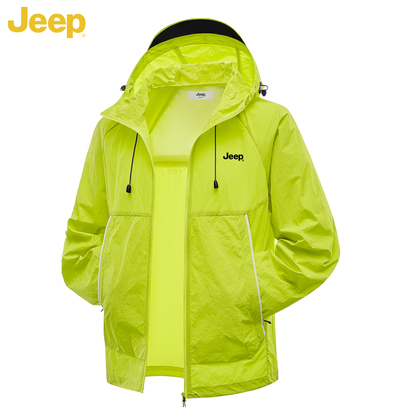 JEEP/吉普情侣防晒衣男夏季运动户外冰丝皮肤衣凉感透气防晒服女