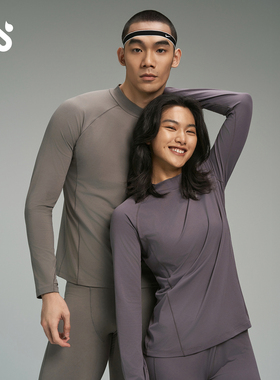 摆动者 Swing灼能套装保暖运动半高领保暖长袖T恤+保暖贴身长裤