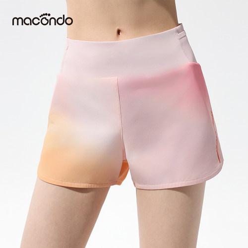 马孔多女子晕染2.5英寸健身短裤