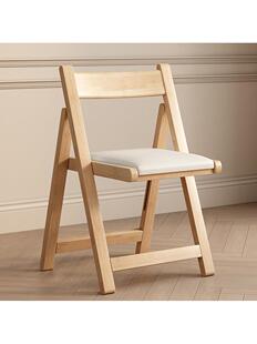 实木折叠椅子家用凳子小户型餐椅麻将椅办公电脑椅便携折椅靠背椅