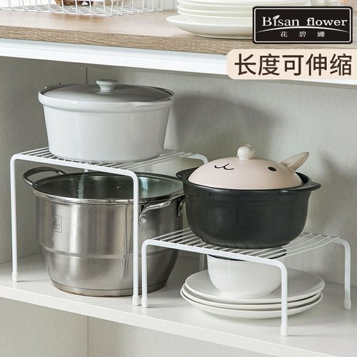 整体橱柜内调味罐架厨房隔板置物架桌面收纳层架子可伸缩多功能柜