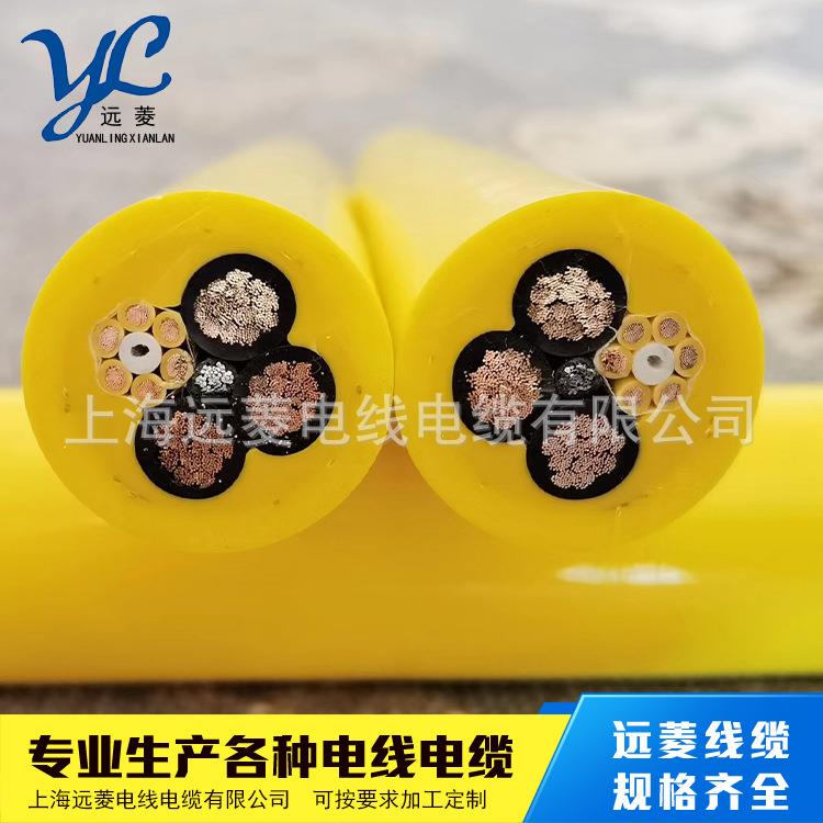 垃圾吊电缆RLR3*16+6*1.5平方抓斗专用电缆双层聚氨脂护抗拉