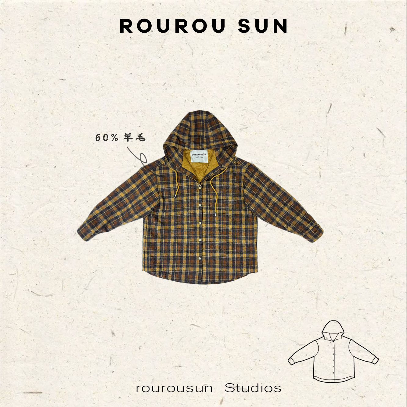 29835冬款女装日系复古撞色格子连帽百搭休闲外套,女装/女士精品,短外套,淘宝优惠券,粉丝福利购,淘宝优惠卷