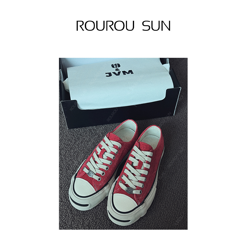 26575开口笑软木塞帆布鞋开高级感小众休闲女士厚底板鞋