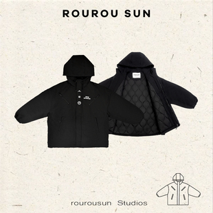 29737冬款 显瘦休闲百搭连帽口袋棉衣外套 女装