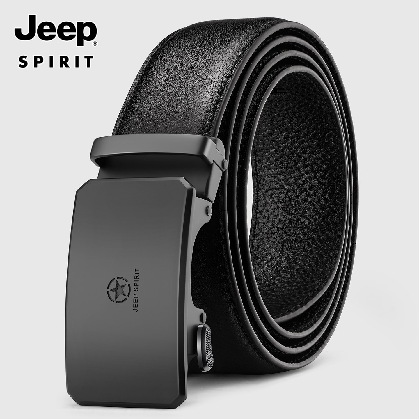 JEEP吉普男士真皮皮带自动扣商务休闲百搭黑色腰带正品牛皮裤带男,服饰配件/皮带/帽子/围巾,腰带/皮带/腰链,淘宝优惠券,粉丝福利购,淘宝优惠卷