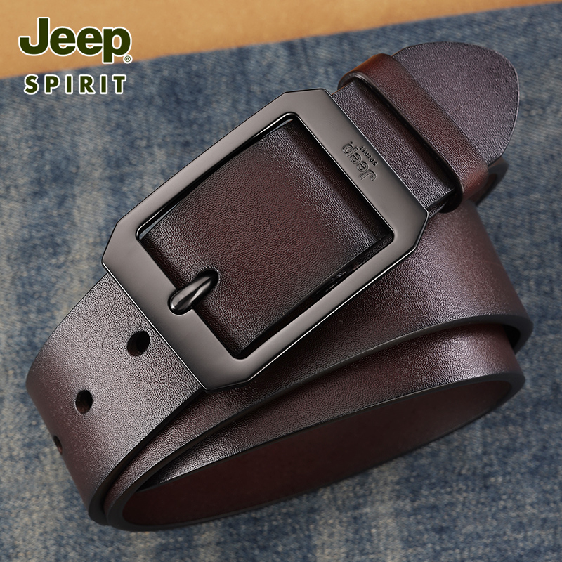 JEEPSPIRIT男士皮带纯牛皮