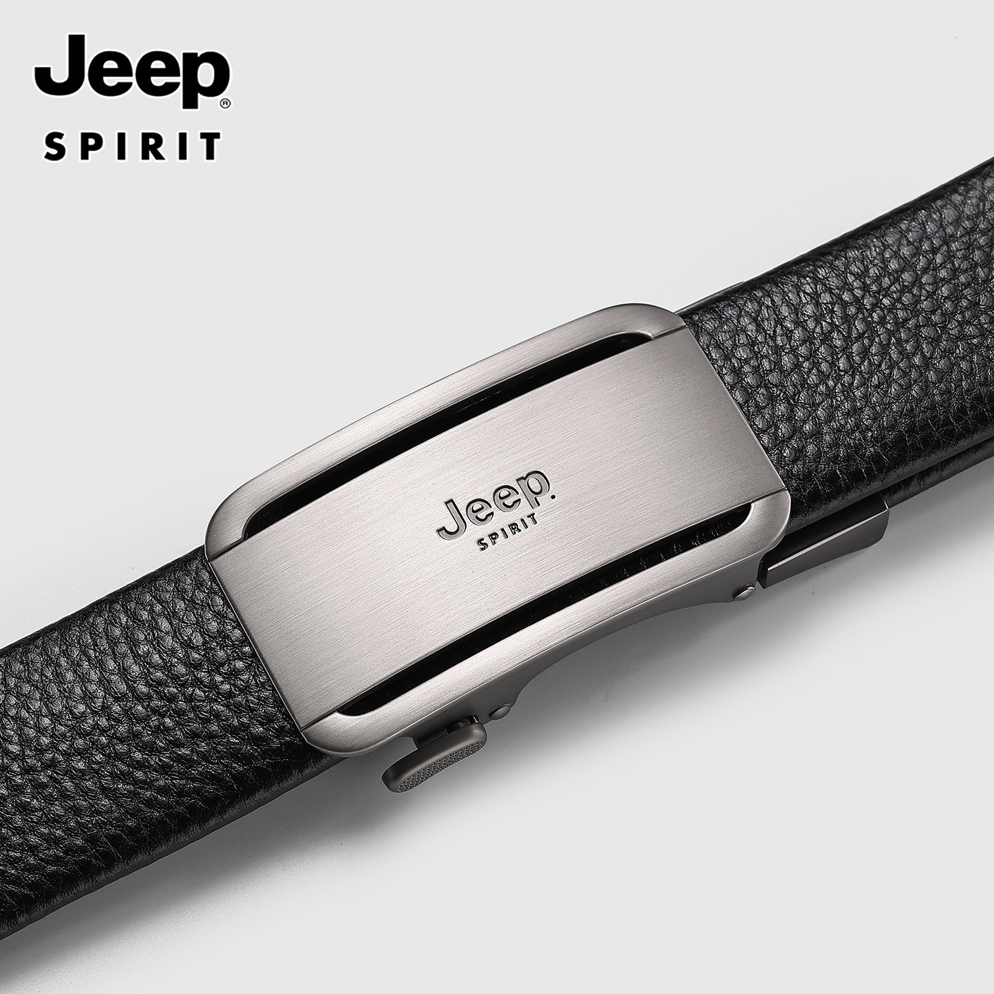 Jeep吉普皮带男2026新款真皮自动扣头层牛皮简约正装男士裤腰带潮