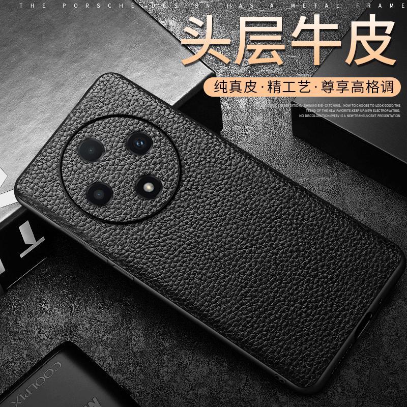 oppoa3pro手机壳opopa3por保护套oppo0pp0ppo高端商务PJY110牛皮革f27pro+镜头全包CPH2643真皮后壳oppa opa
