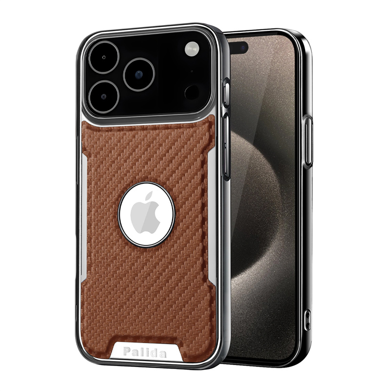 适用苹果17pro手机壳iPhone16promax保护套15peo高端皮质14pto碳纤维皮纹13p带镜头膜17air漏标防刮花pri外壳