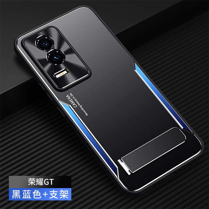 适用荣耀GT手机壳Honor300ultra保护套200pro高级感磨砂ELI一AN00超薄散热100金属背板90GT后盖外壳ELP带支架