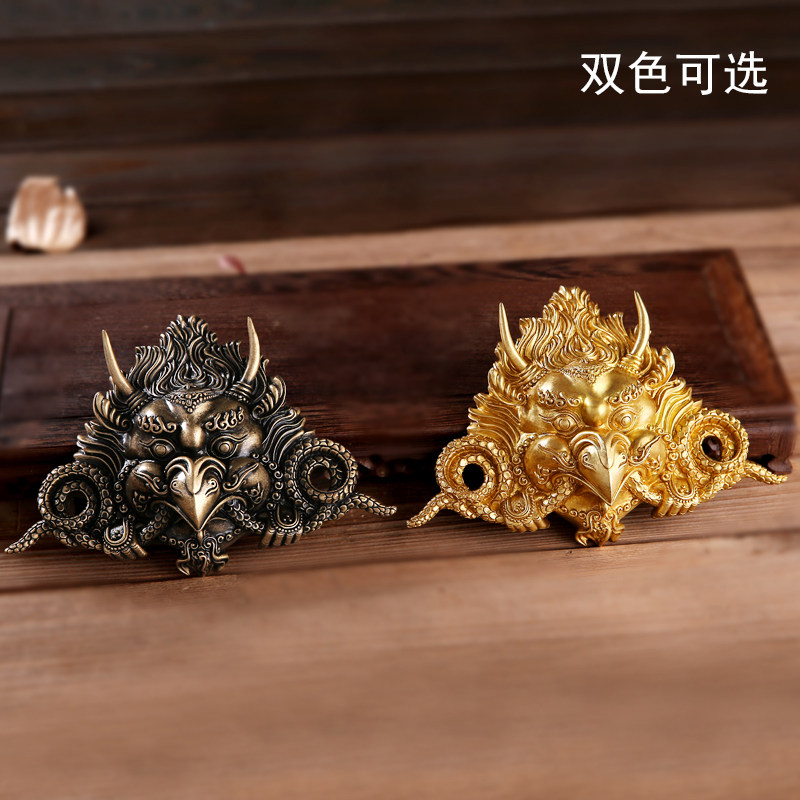 极速家用创意尼泊尔工艺黄铜铸造护法金翅大鹏Q鸟佛像大号门框墙