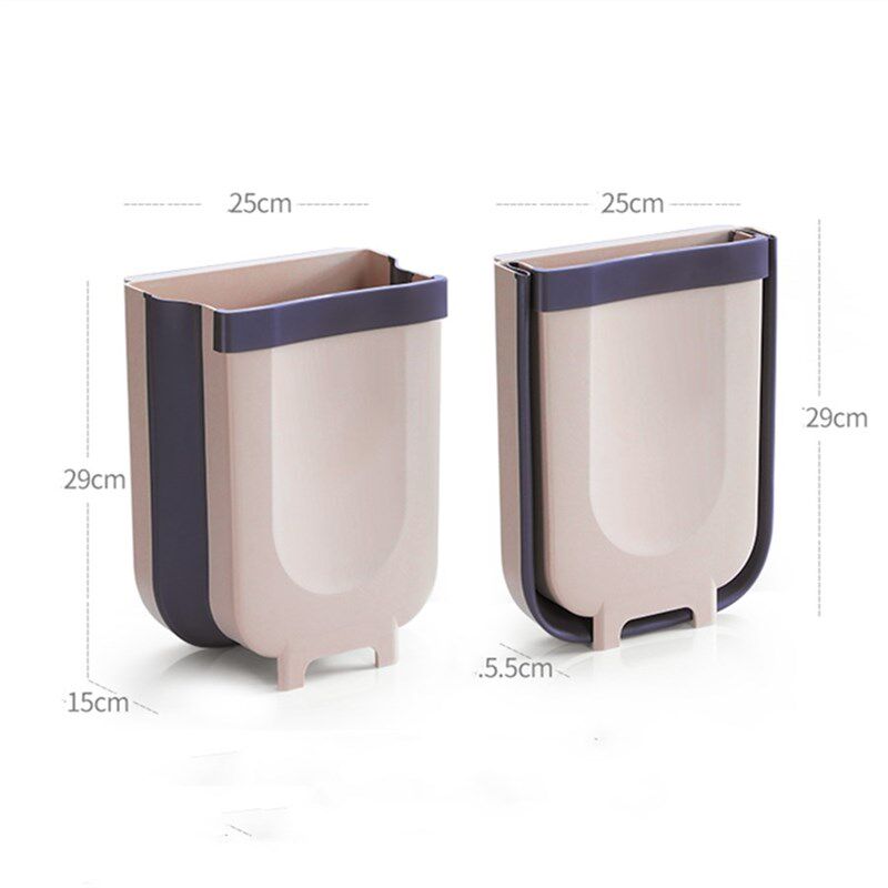 极速Folding Trash Can Caru Recycle Bin Trash Bin Kitchen Dus