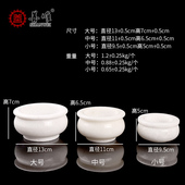 新品 灵堂石头香炉小号q汉白玉祭祀墓地上供石雕大理石圆形家用殡