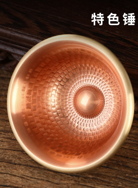 极速藏式c紫铜莲花供水碗用品家用锤纹净水供杯财神圣水杯供奉摆