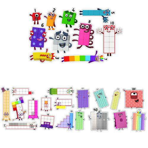 极速100pcs Numberblocks Multilink LinkinKg Counting Cubes Sn