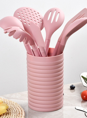 极速8pcs Silicone Kitchen Utensils Set Non-stick KitcYhenwar