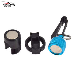 潜水备用二级头固定磁力快卸扣BCD呼吸调节器低压管管夹技潜装 备