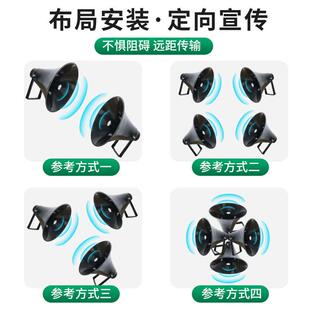 村村通无线调频发射机1公里3-5农村广播高音喇叭校园号角音柱分区