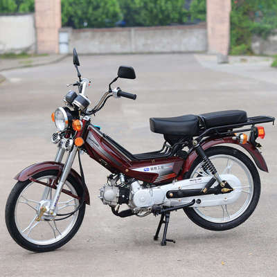 重庆嘉陵嘉鹏JP48两轮国4电喷老年蓝牌F证燃油助力轻便弯梁摩托车