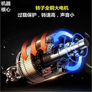 5升6叶刀5档大容量电动绞肉机不锈钢多功能家用搅馅搅辣椒搅蒜碎