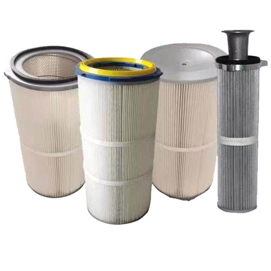 抛丸机滤芯配件六耳方盖工业滤芯除尘器阻燃覆膜防静电耐高温滤筒