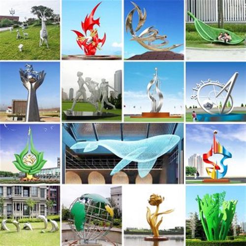 新款定制大型不锈钢玻璃钢户外雕塑商场美陈酒店学校广场景观造型