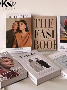 ins风假书仿真书样板房装饰摆件书本桌面装饰书创意拍照道具摆设