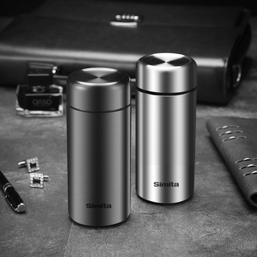 simita保温杯男女士便携小容量不锈钢水杯高档商务杯子定制印logo
