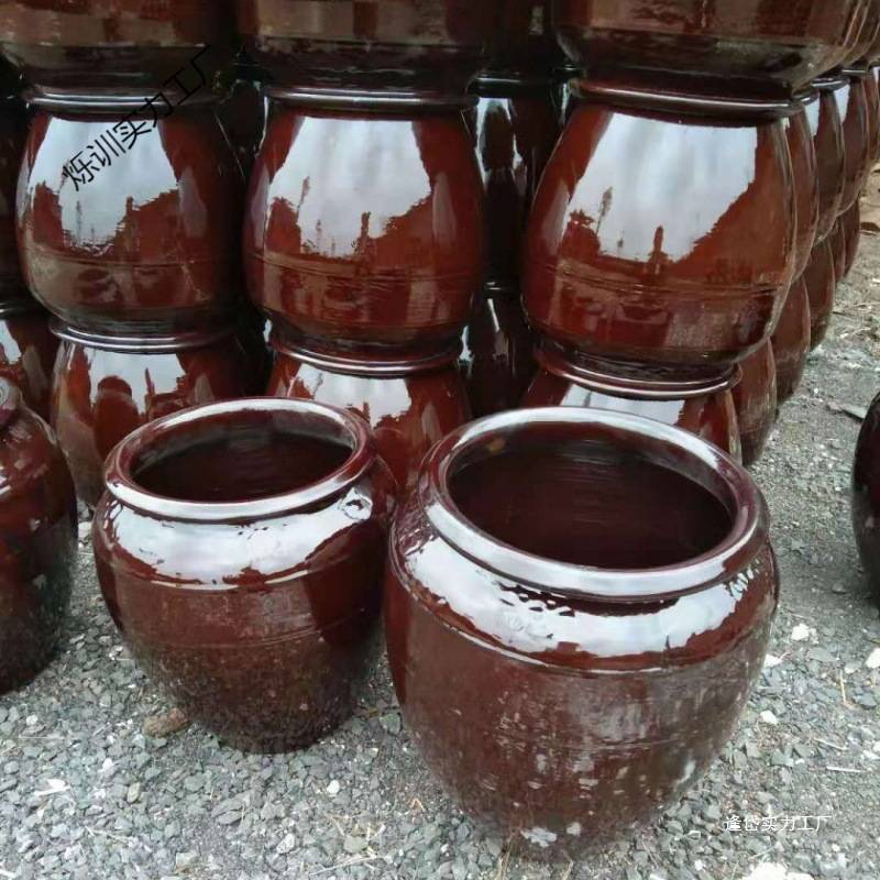 湖南水缸粗陶陶瓷酱缸储米缸咸菜缸泡菜缸腌菜腌肉瓦缸荷花缸酒渊