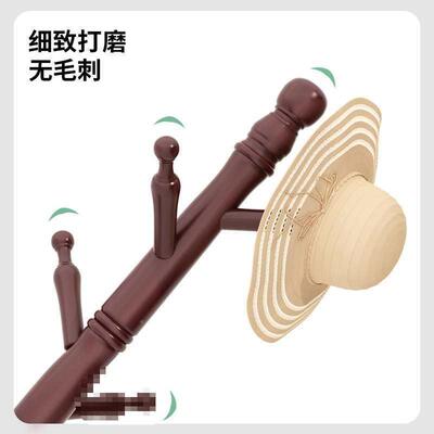 实木衣帽架挂RBZ包架子落室内家用客卧立厅式置物挂架进地门挂衣