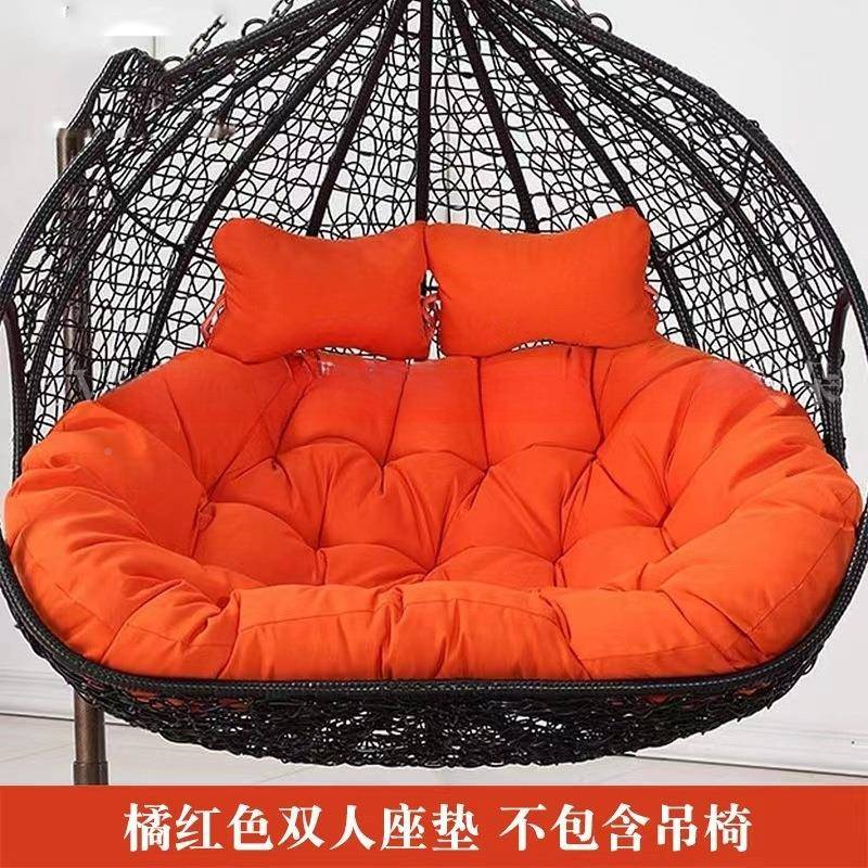 双人厚蓝靠垫秋鸟巢坐吊垫摇篮藤椅吊床换加洗布套沙yyds发吊椅垫