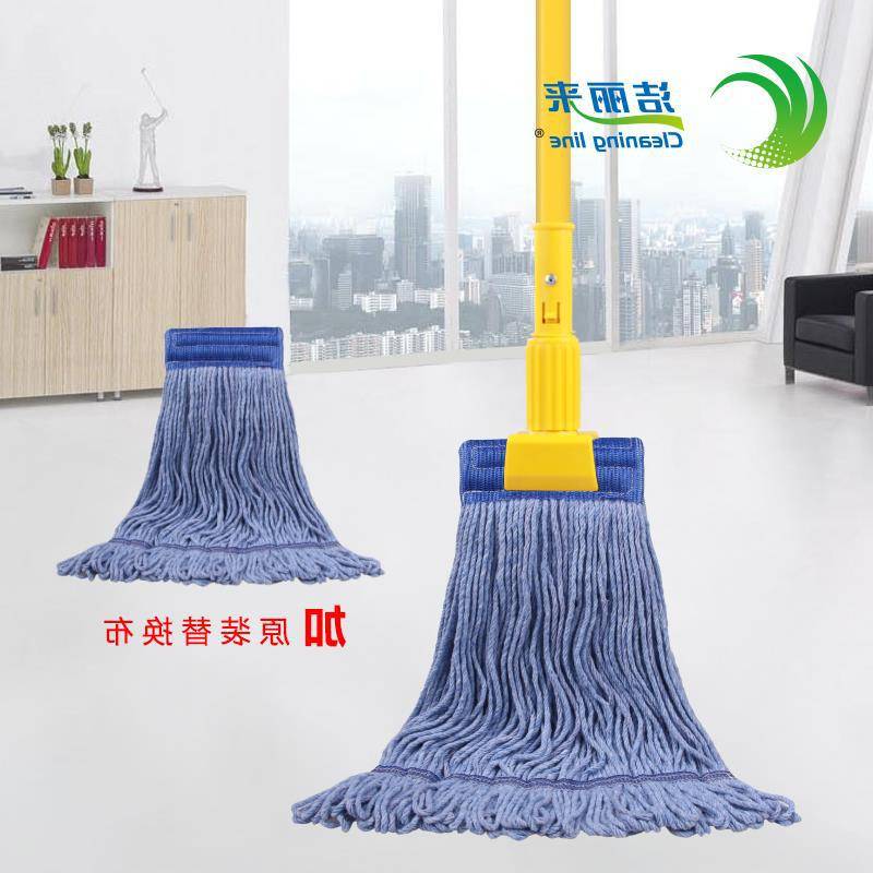 同心洁传统棉线拖把可拆卸替换头家用棉纱地拖墩布打蜡湿拖不掉毛