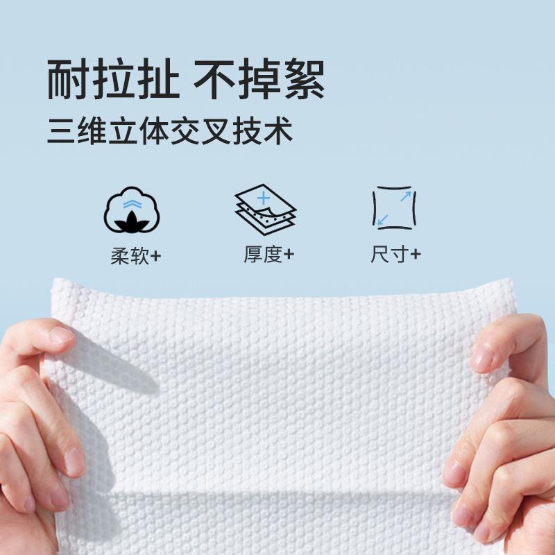 卉言抽取植物式纤维棉柔巾【装】80片洗/包干湿两用洁面包巾0290