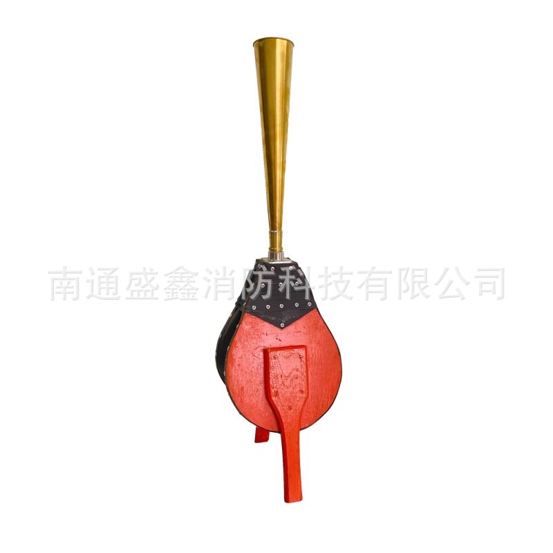 船用气压式号笛铜质气笛皮老虎号笛航行急救气笛船舶救生手压号笛